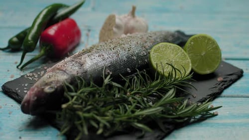 Preparing Fresh Fish with Herbs and Spices