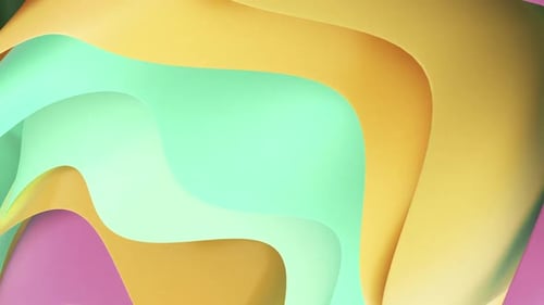 Abstract Fluid Wavy Shapes Looping Motion Background