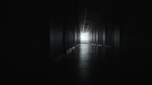 Dark Corridor of Hospital Wing