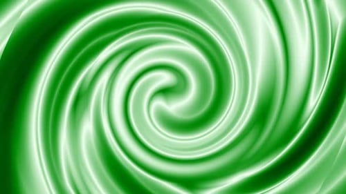 Green White Color Silky Twisted Liquid Motion Animated Background