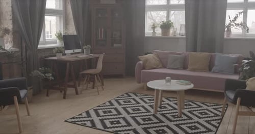 Modern Living Room Interior With Stylish Decor