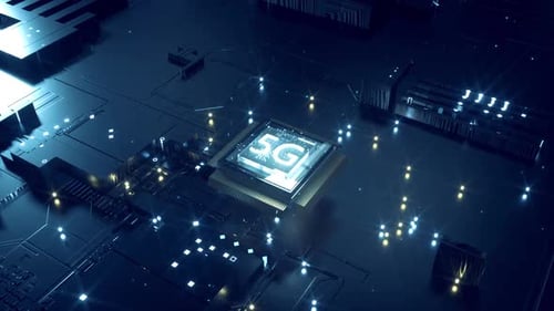 Circuit à puce 5G à intelligence artificielle