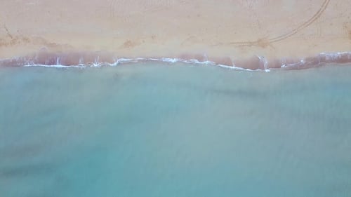 Aerial View of Sandy Beach