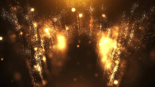 Golden Particles Shiny Loop Seamless 4k 01