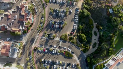 Aerial View of San Clemente Coastline Town