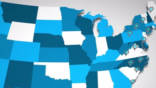 East Coast Locations Popping Up To Reveal The United States of America