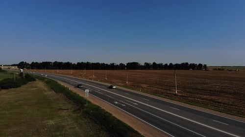 Top view of the road.