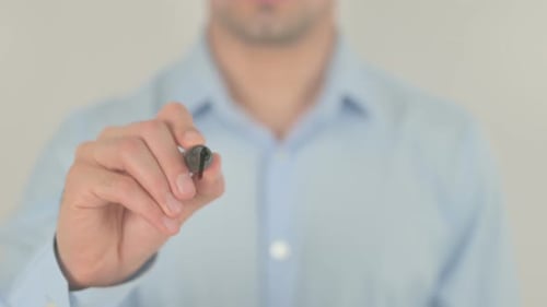Meeting, Writing on Transparent Screen