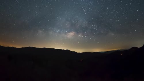 Milky Way Galaxy Time Lapse.