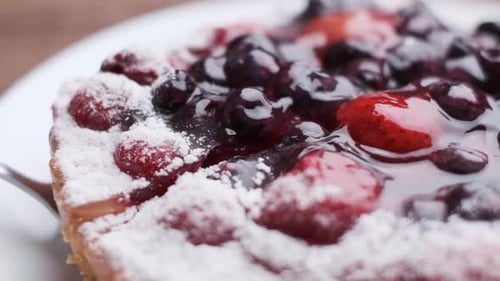 Delicious Fruit Tart with Fresh Berries and Glaze