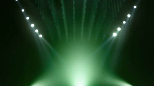 Green Defocused Product Mockup Stage Background