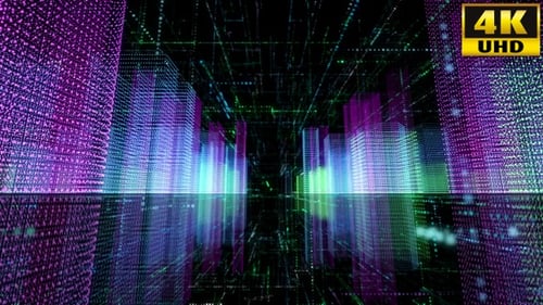 Digitaler Stadt-Hintergrund Loop 002