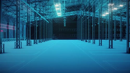 Digital Empty Warehouse V2 4k