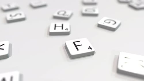 Animated Letter Tiles Spelling Family Word