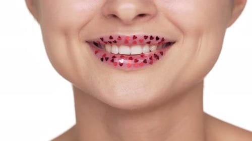 Heart Lips Close-Up Smile