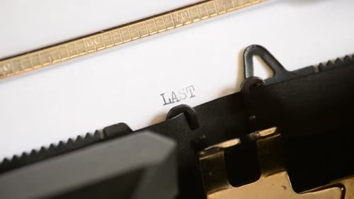 Typing Last Will and Testament