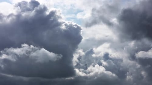 Dark Cloudscape with Ominous, Moody Weather