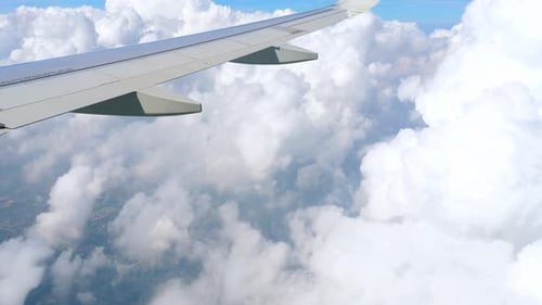 Aerial View From Descending Airplane