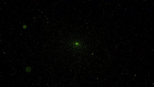 Green Laser Light Particles