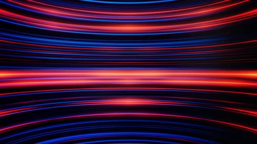 Wellenförmige Streifen aus schimmerndem Licht, die sich endlos und parallel zueinander bewegen