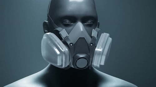 Concepto de mascarilla de protección respiratoria. Protección COVID. Cómo usar una mascarilla