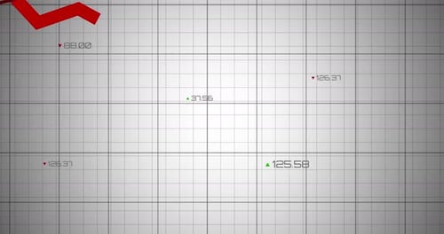 Animation of black grid on white background