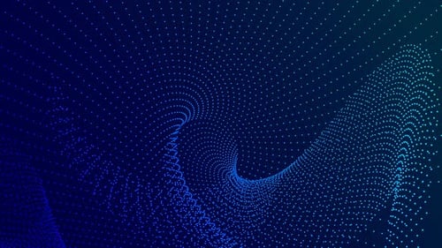 Futuristic Digital Particle Wave Background