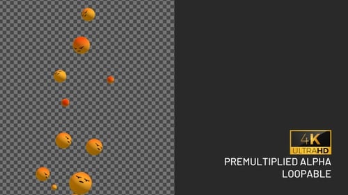 Animated Angry Emoji Pop Up Background