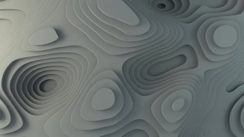 Animated Abstract 3D Topographic Contour Lines Loop Background