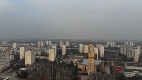Aerial View of a European City