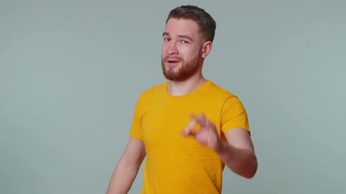 Man Giving Okay Sign, Smiling
