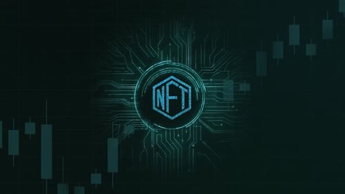 NFT Chart Digital Circuit 4K