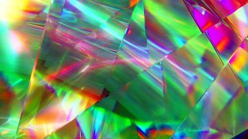 Abstract Colorful Refraction Moving Background Loop