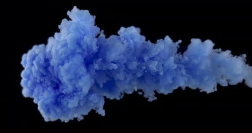 Blue Paint In The Water