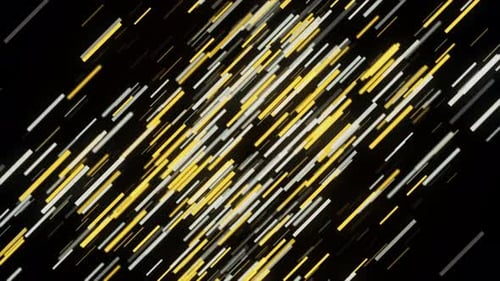 Bunt leuchtende Linien bewegen sich zufällig