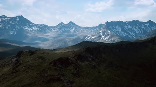 Mountain Landscape on Bright Summer Sunny Day