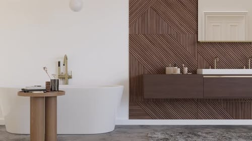 Modern Bathroom Interior Design Walkthrough Animation