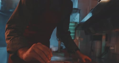 Chef Prepares and Plates Gourmet Chocolate Dessert