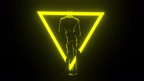 Skulptur Neon 02 4k