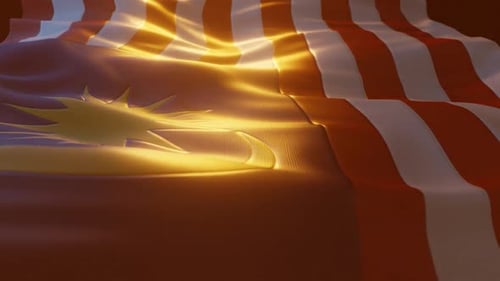 Malaysia — atmosphärische Flagge