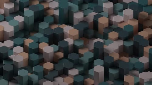 Colorful Hexagon Animation Background