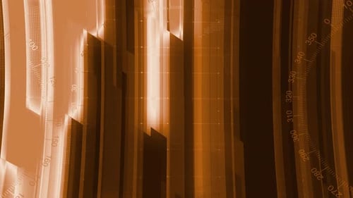 Abstract Futuristic Tech Background with Dynamic Data Bars