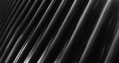 Abstract 4K background loop of steel and light, environment.