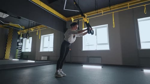 Doing TRX Exercises