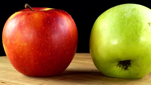 Apple on a Black Background