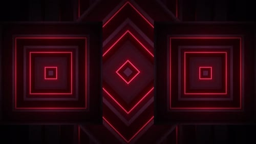 4k Red Neon Vj Pattern 9