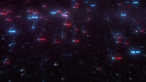 Futuristic Digital Data Flow Loop Background