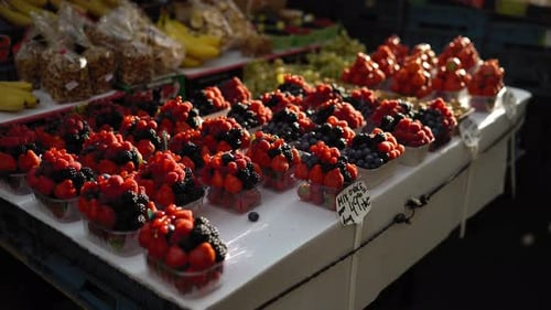 Different Berries at the Street Market