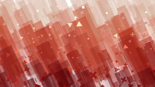 Abstract Geometric Shapes Moving Background