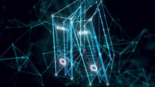 Archive Or Archivist Hologram Close Up 4k